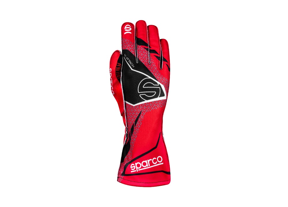 SPARCO K-ATTACK Перчатки для картинга, красные с черным, р-р 13 SPARCO K-ATTACK Перчатки для картинга, красные с черным, р-р 13