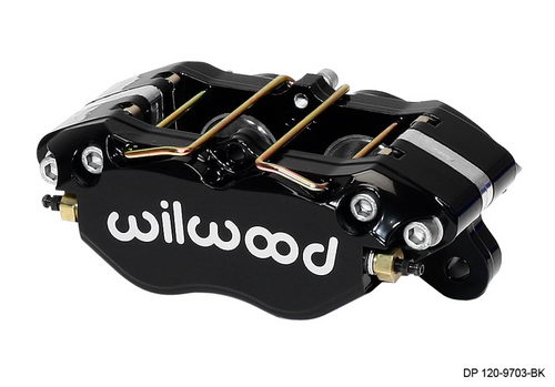 WILWOOD Суппорт тормозной Dynapro Lug, 4 поршня, диск 1,25, поршень 1,75/1,75, черный