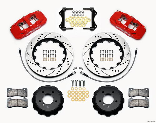WILWOOD BMW E90 325i/328i/330i/335i Комплект тормозной системы перед, 6 порш, AERO6, красный WILWOOD BMW E90 325i/328i/330i/335i Комплект тормозной системы перед, 6 порш, AERO6, красный
