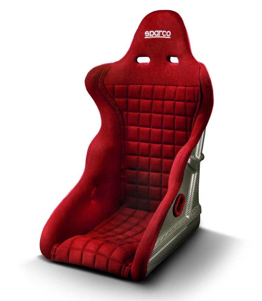 SPARCO LEGEND Сиденье для автоспорта, карбон-кевлар, красное, FIA 8855-1999