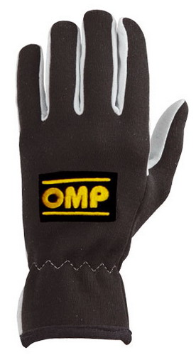OMP NEW RALLY Перчатки для автоспорта, номекс-замша, чёрные, p-p XL