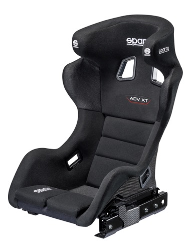 SPARCO ADV XT Сиденье для автоспорта, чёрное карбон, FIA 8862-2009, р-р L, вес 7,5 кг.