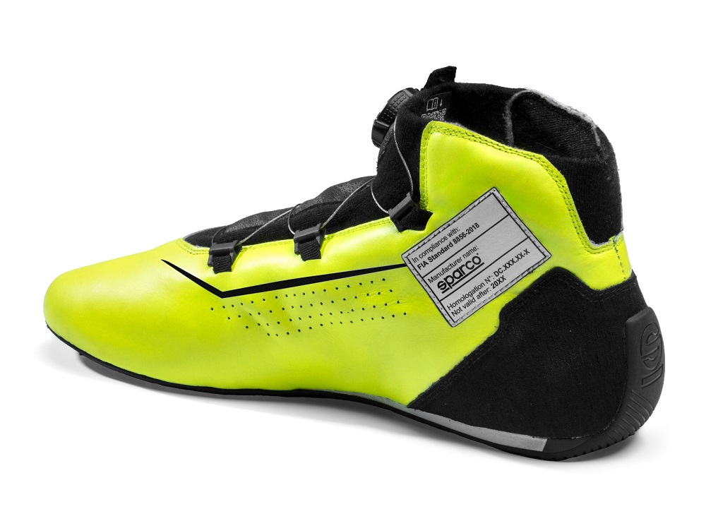 SPARCO RAPID Ботинки для автоспорта, FIA 8856-2018, жёлтые с чёрным, р-р 41