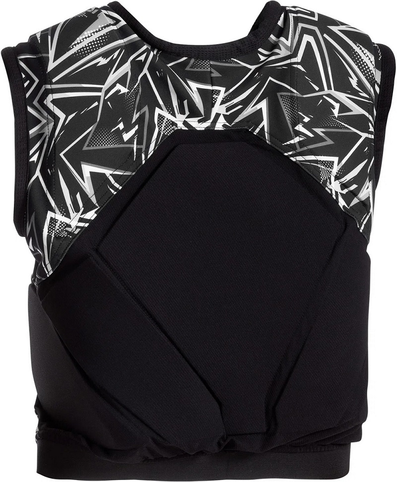 SPARCO SJ PRO K-3 Защитный жилет для картинга, груд.клетка 62-68 см, чёрно-белый, размер 120