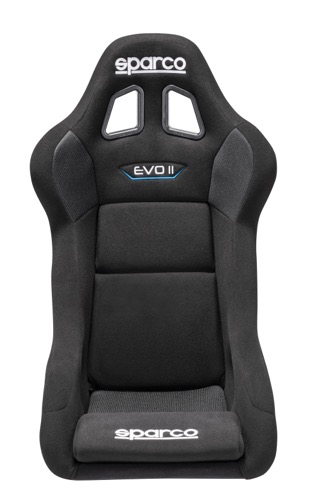 SPARCO EVO II QRT Сиденье для автоспорта, черное, FIA, вес 7,8 кг, размер L