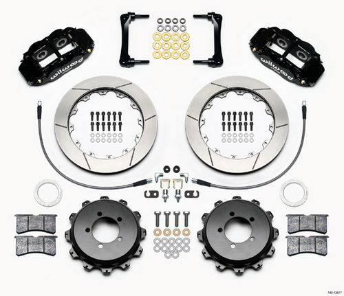 WILWOOD SUBARU IMPREZA GH/GR 08-12 Тормозная система, зад, 4 поршня, диск 327мм с насечками, черный