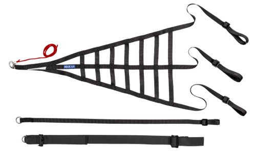 SPARCO Cетка для окна, черная, FIA 8863-2013