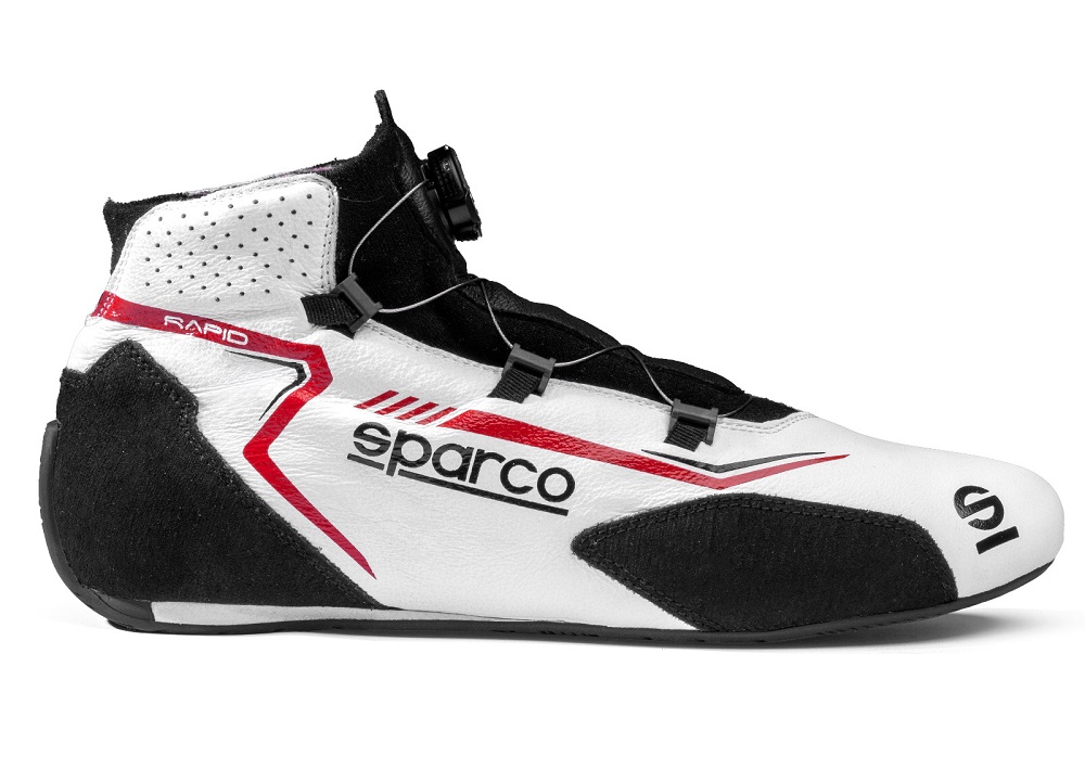 SPARCO RAPID Ботинки для автоспорта, FIA 8856-2018, белые с красным, р-р 37