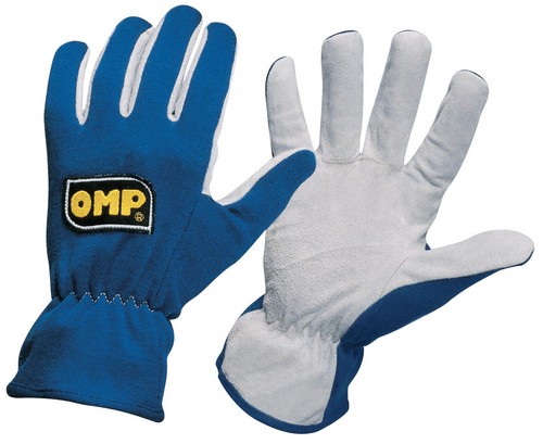 OMP NEW RALLY Перчатки для автоспорта, номекс-замша, чёрные, p-p L OMP NEW RALLY Перчатки для автоспорта, номекс-замша, чёрные, p-p L