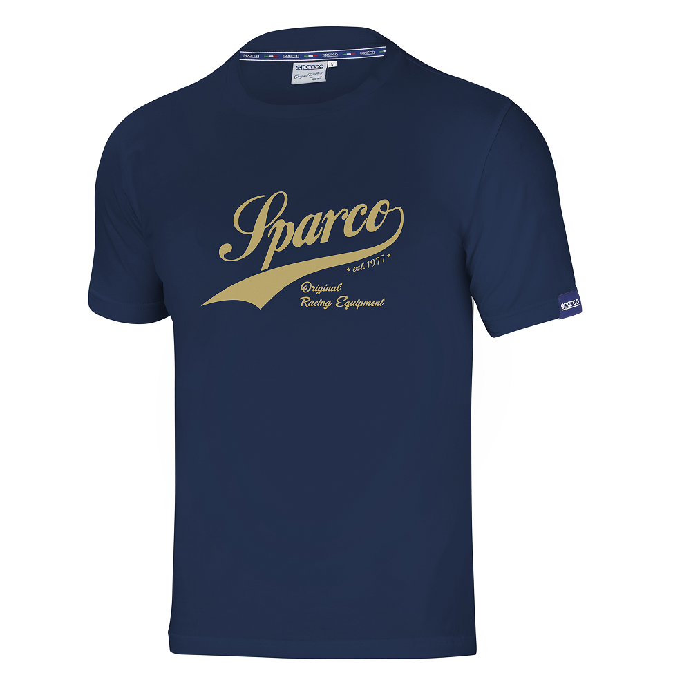 SPARCO VINTAGE Футболка хлопок, темно-синяя с рисунком, размер XL SPARCO VINTAGE Футболка хлопок, темно-синяя с рисунком, размер XL