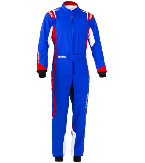 SPARCO THUNDER K43 Комбинезон для картинга детский, синий c красными вставками, р-р 130 SPARCO THUNDER K43 Комбинезон для картинга детский, синий c красными вставками, р-р 130