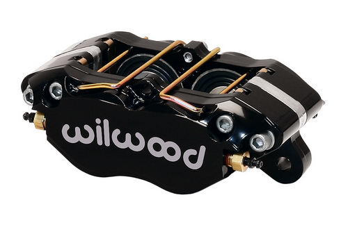 WILWOOD Суппорт тормозной Dynapro Dust-Boot Lug, 4 поршня, диск 0,81, поршень 1,75/1,75, черный