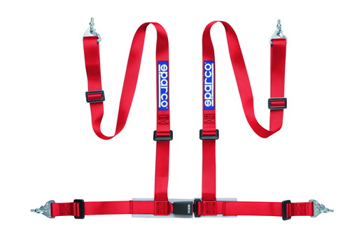 SPARCO Ремни 4-х точечные 2" ECE, красные