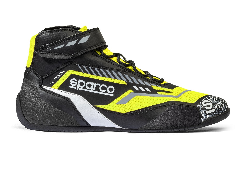 SPARCO K-ROCK Ботинки для картинга,черные с жёлтым, р-р 42