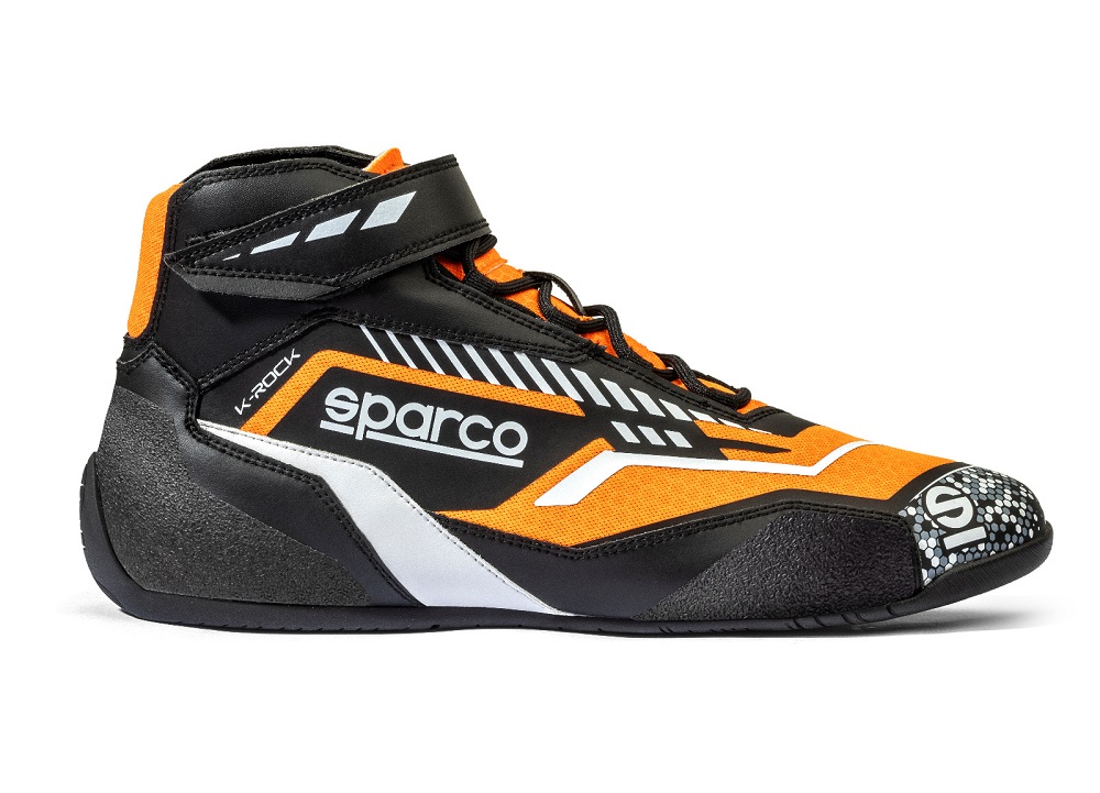 SPARCO K-ROCK Ботинки для картинга,черные с оранжевым, р-р 46