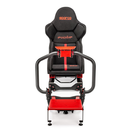 SPARCO Игровой симулятор (кресло+каркас) EVOLVE - C с карбоновым сиденьем, красно-черный, комплект SPARCO Игровой симулятор (кресло+каркас) EVOLVE - C с карбоновым сиденьем, красно-черный, комплект