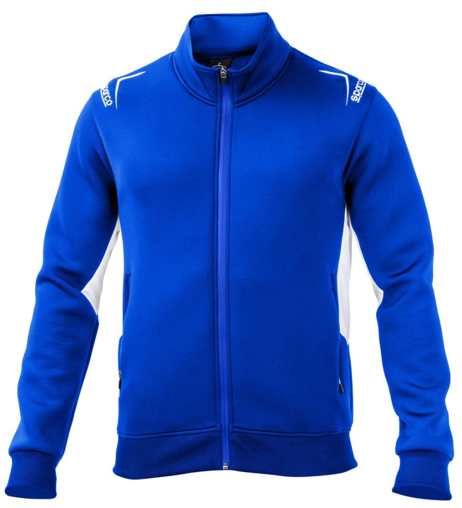 SPARCO CLUB Толстовка с застежкой-молнией, голубая, р-р S