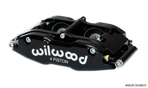 WILWOOD Суппорт Billet Narrow Superlite 4 R, 4 поршня, диск 1,25, поршни 1,75/1,75, черный, левый