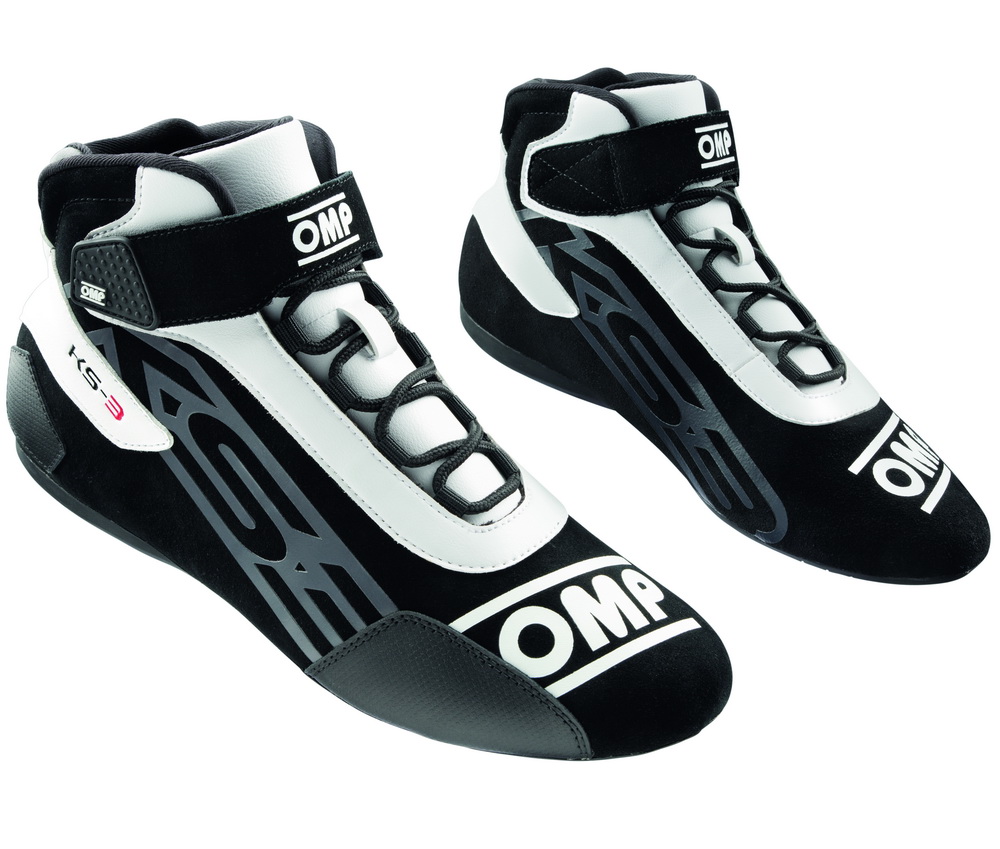OMP KS-3 Ботинки для картинга, черные с белым, р-р 42