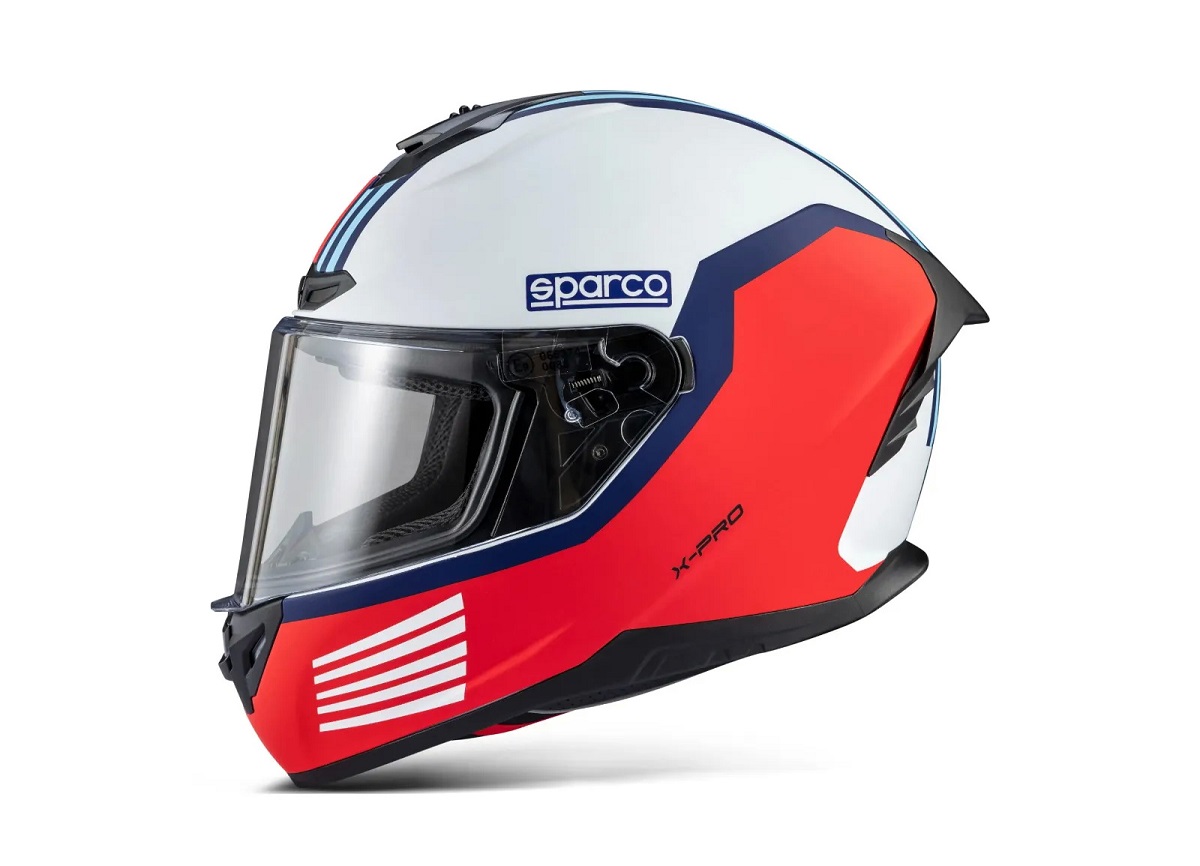 SPARCO X-PRO MARTINI RACING Шлем закрытый для картинга и трек-дней, (ECE 22.06), белый, размер XL