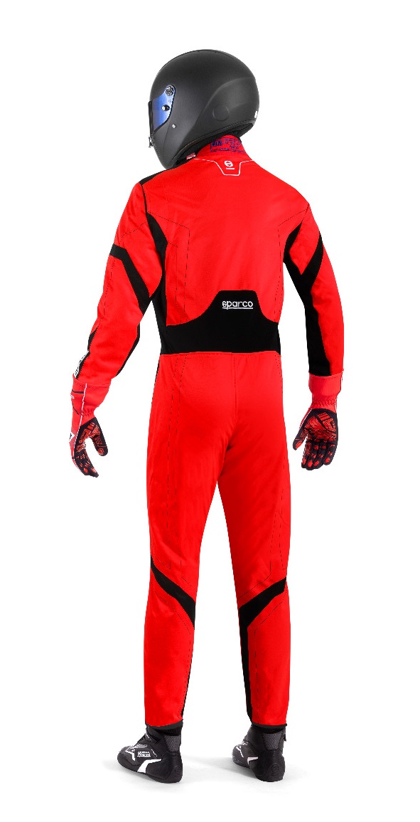 SPARCO THUNDER ADVANCED Комбинезон для картинга детский, FIA 8877-2022 красный c черным, р-р 140