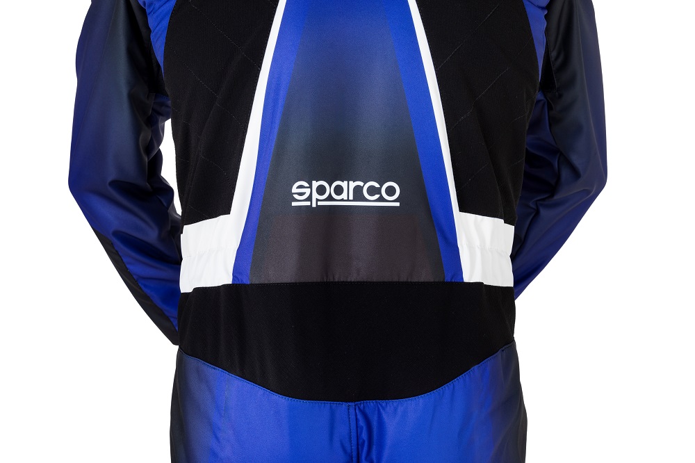 SPARCO PRIME-K 46 Комбинезон для картинга, FIA 8877-2022, синий c бело-черными вставками, р-р 62