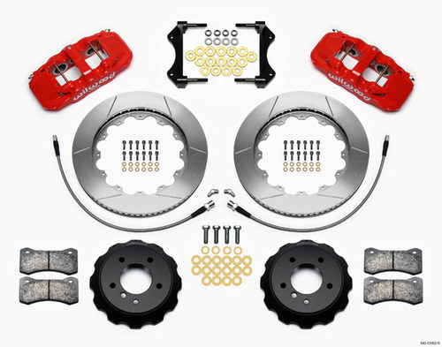 WILWOOD BMW E92/E93 325i/328i/330i/335i Комплект тормозной системы перед, 6 порш, AERO6, красный WILWOOD BMW E92/E93 325i/328i/330i/335i Комплект тормозной системы перед, 6 порш, AERO6, красный