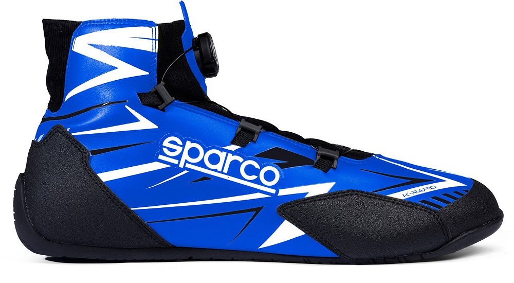SPARCO K-RAPID Ботинки для картинга, FIA 8877-2022. синие с белым, р-р 43