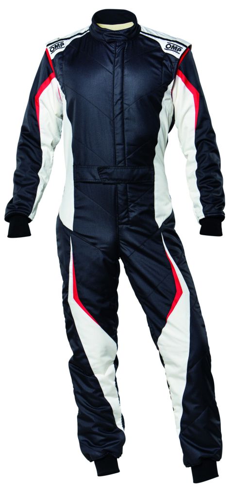 OMP TECNICA EVO Комбинезон для автоспорта, FIA 8856-2018, черно-белый, р-р 46
