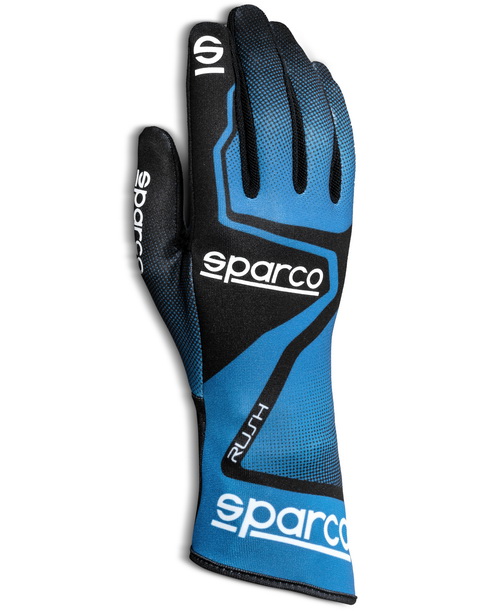 SPARCO RUSH Перчатки для картинга, голубые c черным, р-р 12