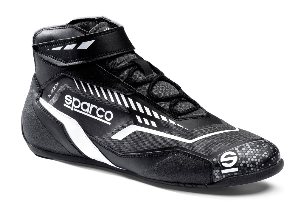 SPARCO K-ROCK Ботинки для картинга,черные с белым, р-р 46