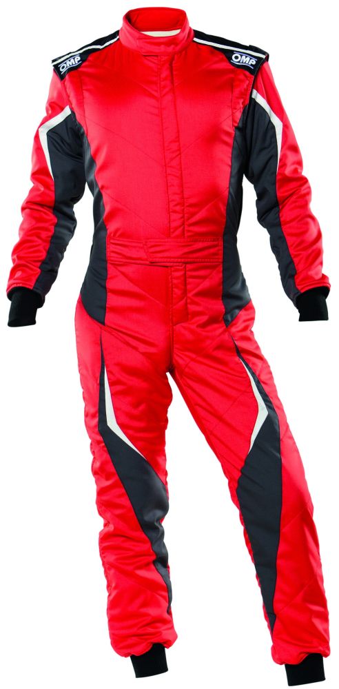 OMP TECNICA EVO Комбинезон для автоспорта, FIA 8856-2018, красно-черный, р-р 48