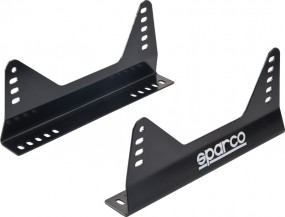 SPARCO Боковой крепеж стальной, чёрный, белый логотип (к-кт. 2 шт)