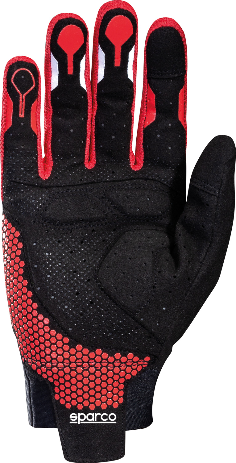 SPARCO HYPERGRIP+ Игровые перчатки, перфорированые, черные с красным, р-р. 9 (S)