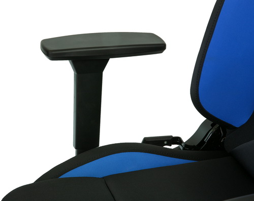 SPARCO Кресло игровое GRIP, компьютерное, обивка ткань, черное c синим.