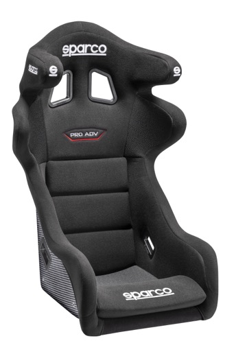 SPARCO PRO ADV CARBON Сиденье для автоспорта, чёрное карбон, FIA8862-2009, вес 8,1 кг.