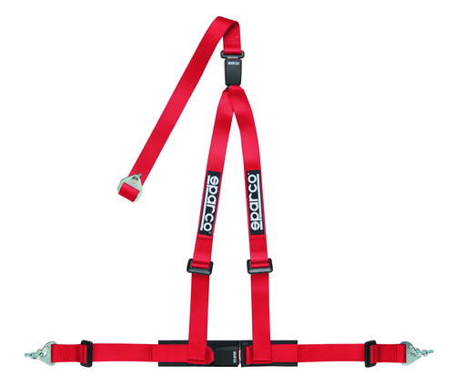 SPARCO Ремни 3х точечные 2", красные