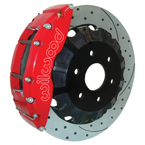 WILWOOD SUBARU Forester Передняя тормозная система (6 порш, насеч+перфорация, красн)