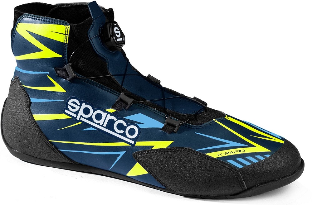 SPARCO K-RAPID Ботинки для картинга, FIA 8877-2022. синие с жёлтым, р-р 47