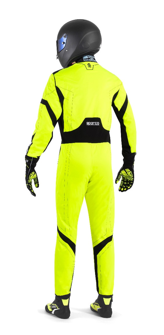 SPARCO THUNDER ADVANCED Комбинезон для картинга, FIA 8877-2022 жёлтый с чёрным, р-р XL