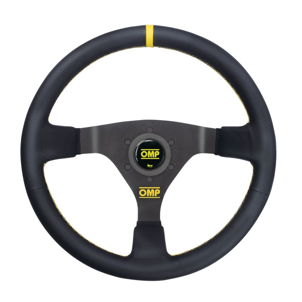 OMP WRC Руль кожа, Ø 350мм, хват круглый 30 mm, вылет 70 mm.