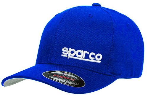 SPARCO FLEXFIT  Бейсболка синяя, хлопок, р-р S/M