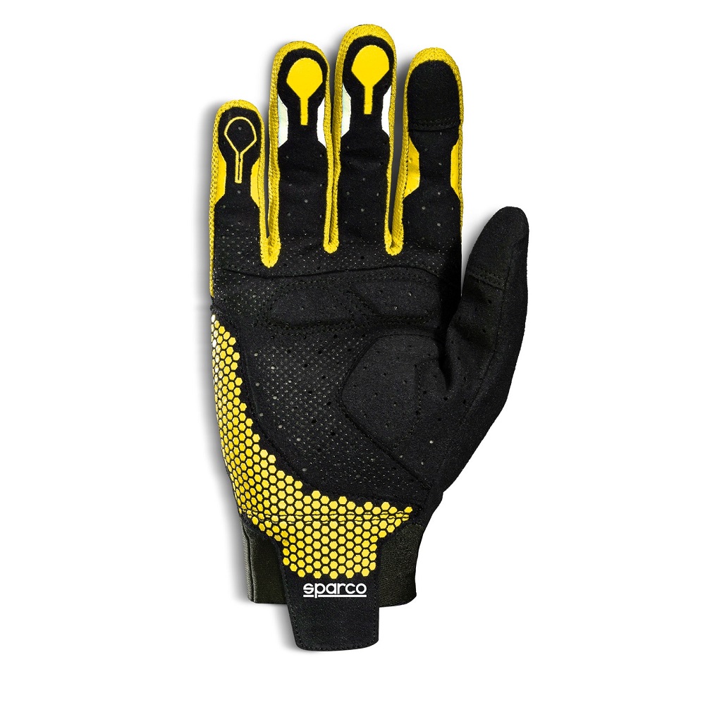 SPARCO HYPERGRIP+ Игровые перчатки, перфорированые, черные с желтым, р-р. 11 (L) SPARCO HYPERGRIP+ Игровые перчатки, перфорированые, черные с желтым, р-р. 11 (L)