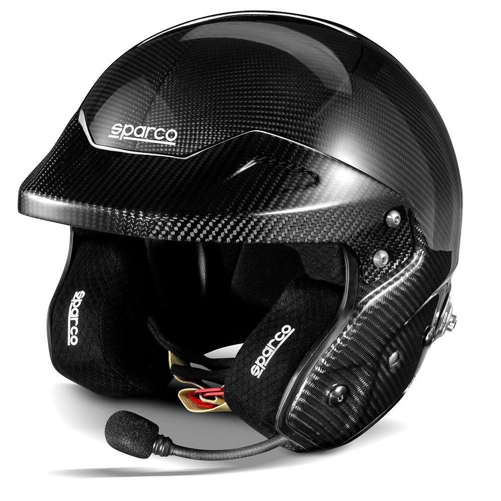 SPARCO RJ-I Шлем для автоспорта, Hans (FIA 8859-2015 / SNELL SA 2020), карбон, р-р XS (53-54)
