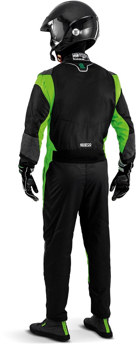 SPARCO FUTURA Комбинезон для автоспорта, 2 слоя, FIA 8856-2018, чёрно-зелёный флуоресцентный, р-р 60 SPARCO FUTURA Комбинезон для автоспорта, 2 слоя, FIA 8856-2018, чёрно-зелёный флуоресцентный, р-р 60