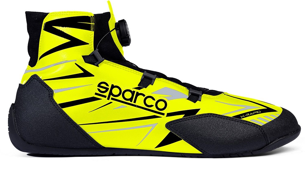 SPARCO K-RAPID Ботинки для картинга, FIA 8877-2022. жёлтые с черным, р-р 48