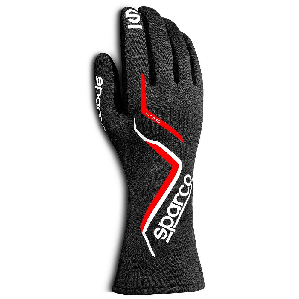 SPARCO LAND Перчатки для автоспорта, FIA 8856-2018, черные, р-р 10