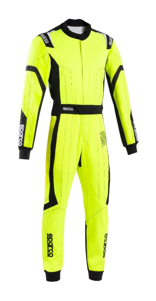 SPARCO THUNDER ADVANCED Комбинезон для картинга детский, FIA 8877-2022 жёлтый с чёрным, р-р 140