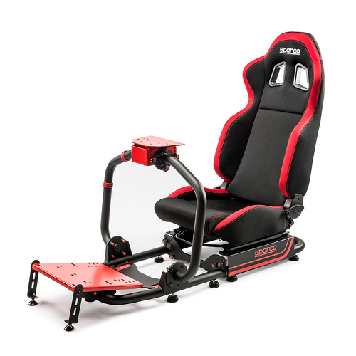 SPARCO Игровой симулятор (кресло+каркас) EVOLVE-R100 с сиденьем R100, красно-черный, комплект SPARCO Игровой симулятор (кресло+каркас) EVOLVE-R100 с сиденьем R100, красно-черный, комплект