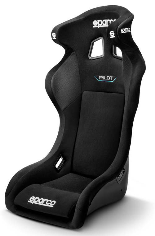 SPARCO PILOT QRT Сиденье для автоспорта, FIA 8855-1999, черное, вес 11,1 кг., размер L/XL.